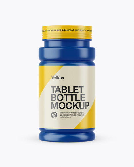 Matte Pills Bottle Mockup