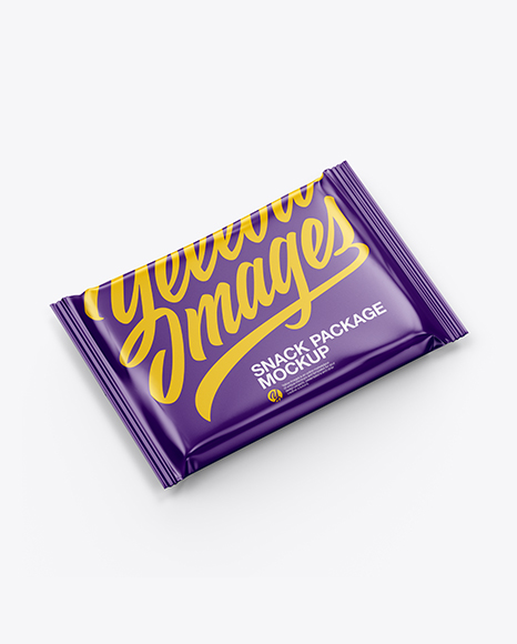 Matte Snack Bar Mockup - Half Side View