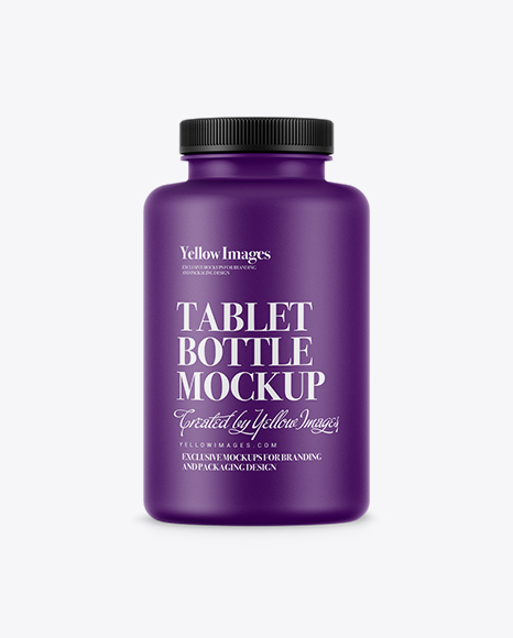 Matte Pills Bottle Mockup