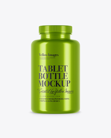 Metallic Pills Bottle Mockup - Metallic+Pills+Bottle+Mockup+Exclusive+Mockups