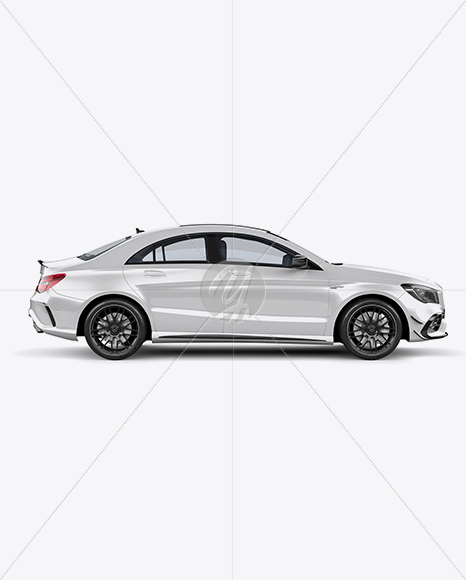 Mercedes CLA 45 AMG Mockup - Side View