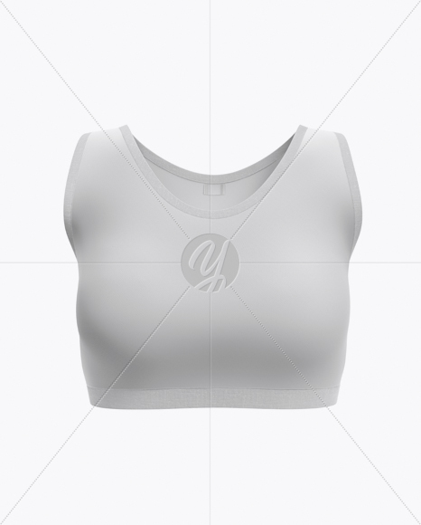 Women's Fitness Top Mockup - Front View