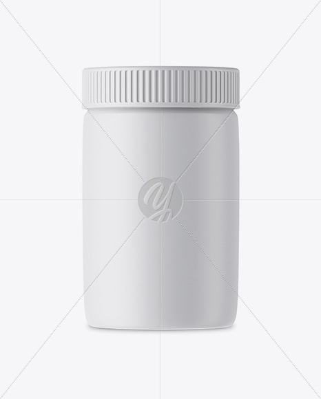 Matte Plastic Jar Mockup