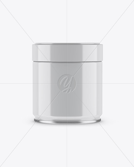 Glossy Tin Can Mockup