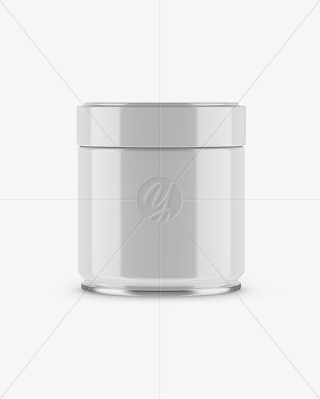 Glossy Tin Can Mockup