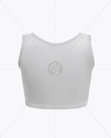 Women&#039;s Fitness Top Mockup - Back View