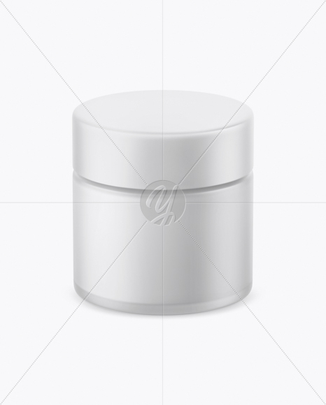 Frosted Glass Cosmetic Jar Mockup Frosted Glass Cosmetic Jar Mockup