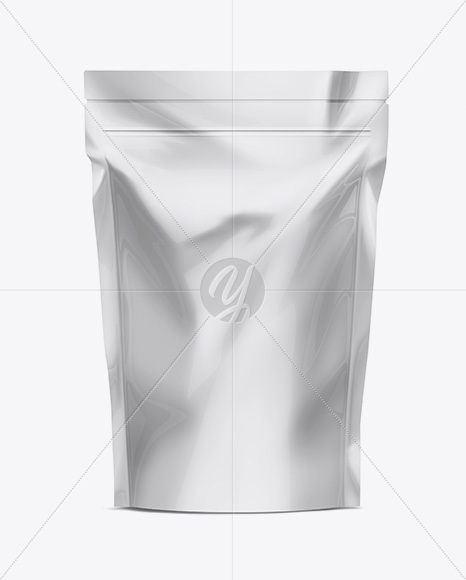 Glossy Stand Up Pouch with Zipper Mockup