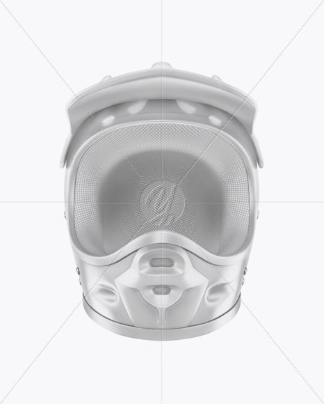 Motocross Helmet Mockup - Front View