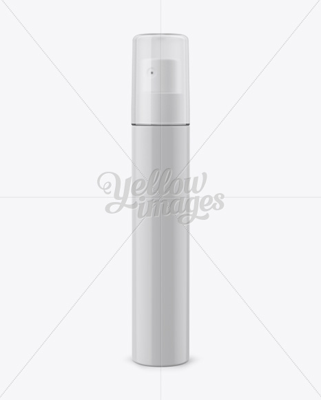 Plastic Spray Bottle With Frosted Overap Mockup