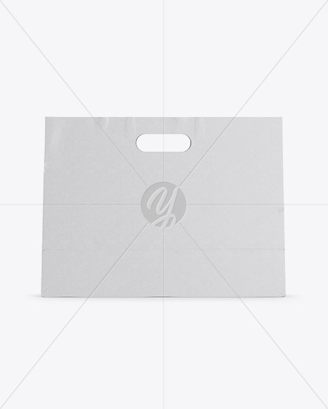 Paper Shopping Bag Mockup - Front View