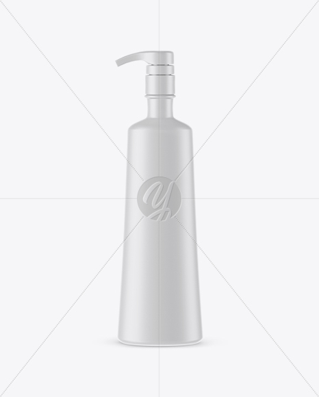 Matte Bottle With Pump Mockup