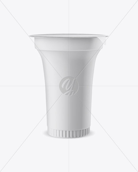 Matte Sour Cream Cup Mockup