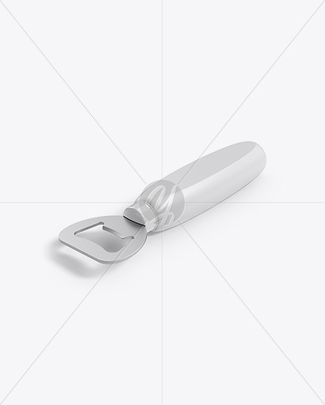 Bottle Opener Mockup - Half Side View