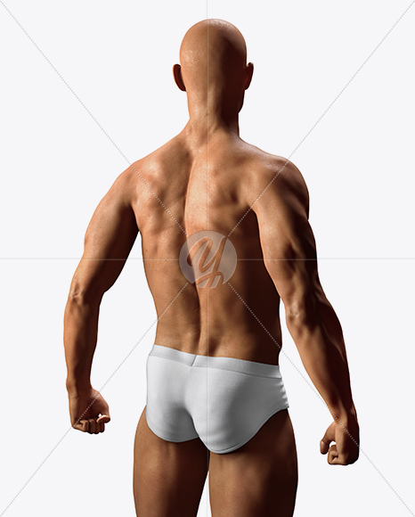 Naked Male Body Mockup