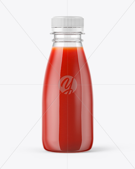 Tomato Juice Bottle Mockup