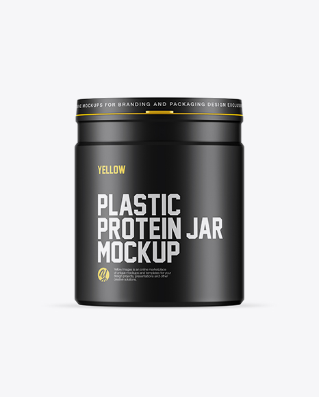 Matte Protein Jar Mockup