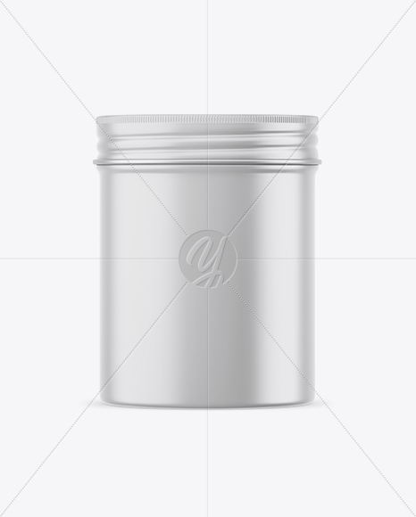 Matte Round Tin Box Mockup