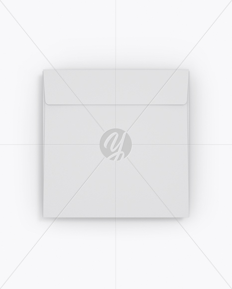 Paper Envelope Mockup - Back View