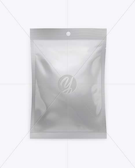 Glossy Snack Bag Mockup