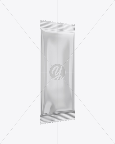 Glossy Snack Pack Mockup - Half Side View