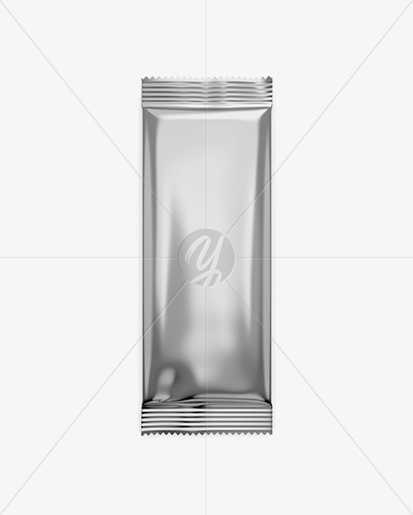 Metallic Snack Pack Mockup - Front View