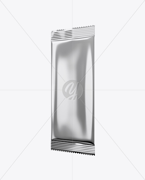 Metallic Snack Pack Mockup - Half Side View