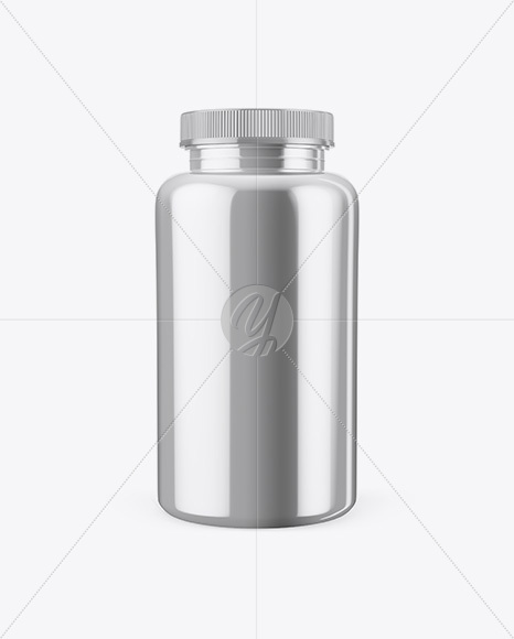 Metalic Plastic Bottle Mockup Metalic Plastic Bottle Mockup