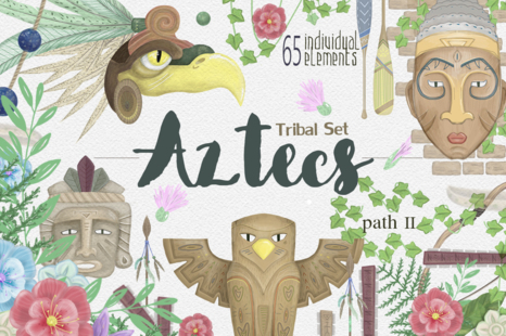 Aztecs Graphics Tribal Set - Birthday gifts