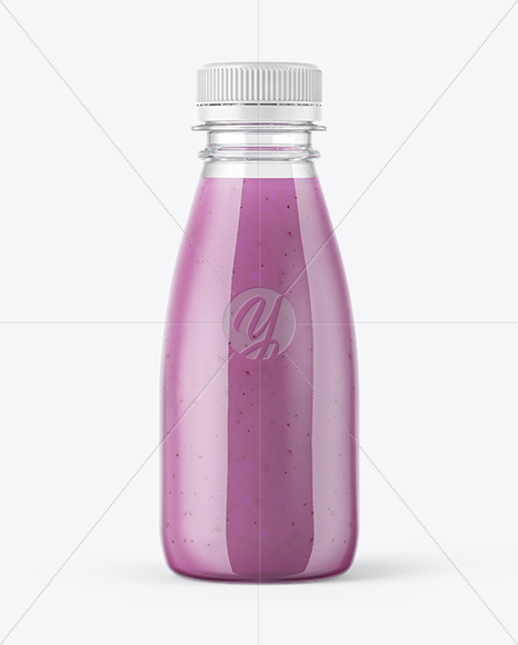 Blueberry Smoothie Bottle Mockup