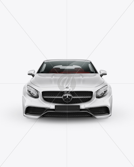 Mercedes-Benz S63 AMG Cabriolet Mockup - Front View