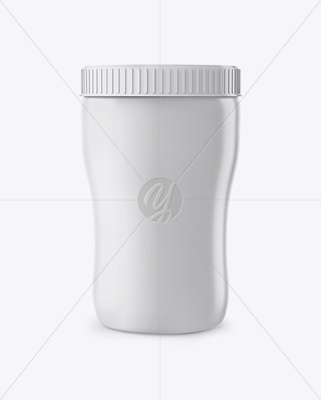 Matte Plastic Soup Cup Mockup