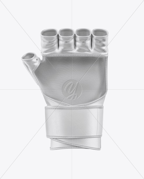 MMA Glove Mockup - Back View