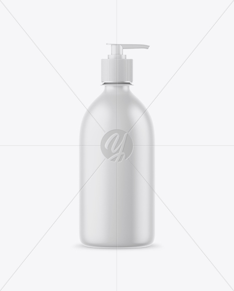 Matte Liquid Soap Bottle with Pump Mockup Matte Liquid Soap Bottle with Pump Mockup