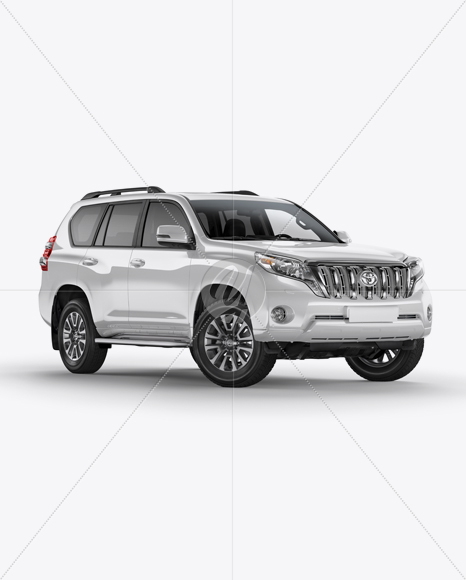 Land Cruiser Prado Mockup - Half Side View