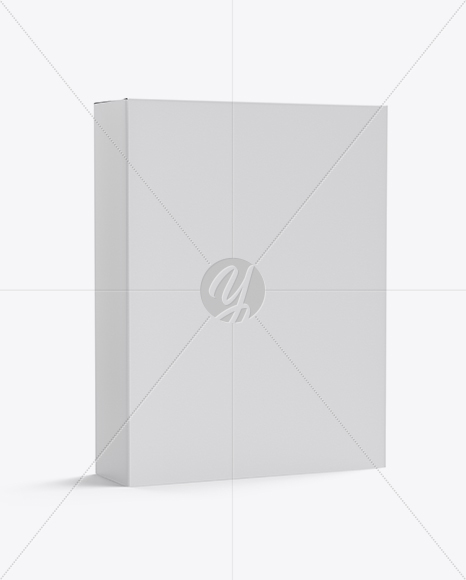 Paper Box Mockup - Half Side View