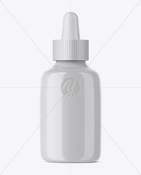 Glossy Glass Dropper Bottle