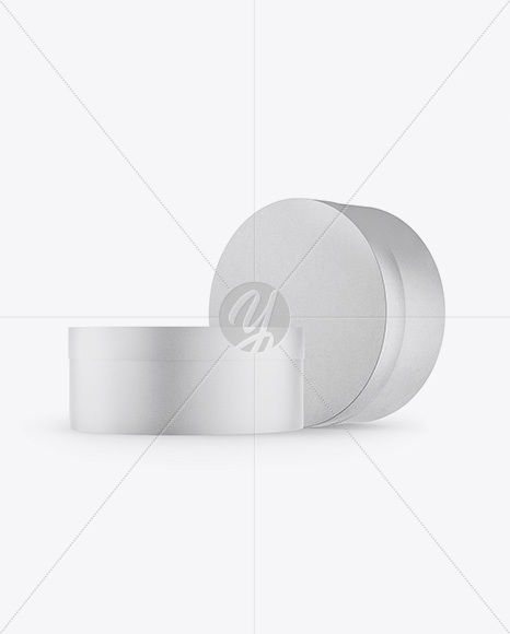 Kraft Round Paper Box Mockup