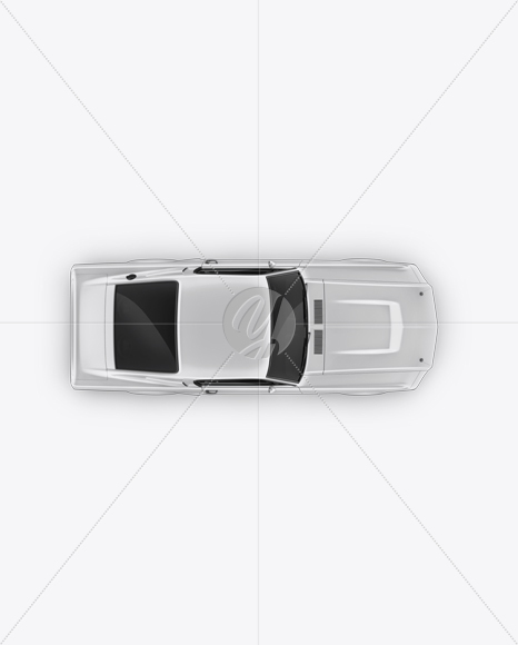 1967 Shelby Mustang GT500 Mockup - Top View