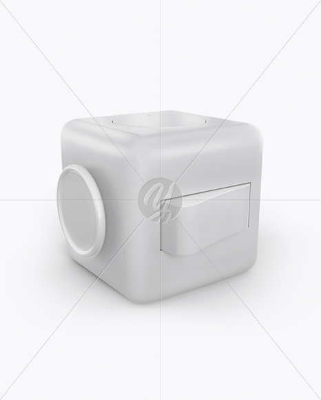 Fidget Cube Mockup - Half Side View