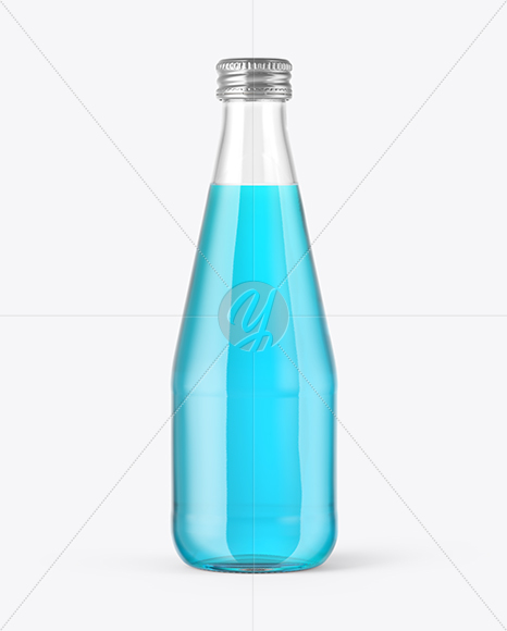 Clear Energy Drink Bottle Mockup