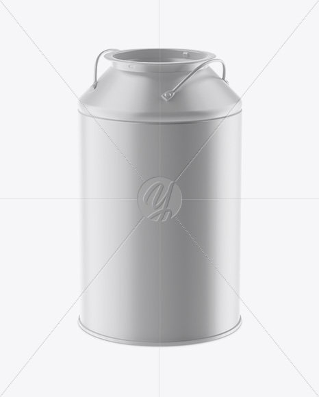 Matte Tin Can Mockup - Half Side View