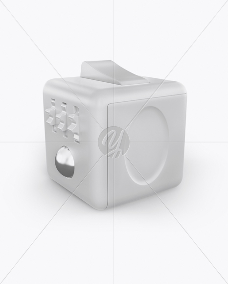 Fidget Cube Mockup - Half Side View