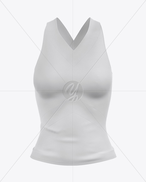 Cheerleader Top Mockup - Front View