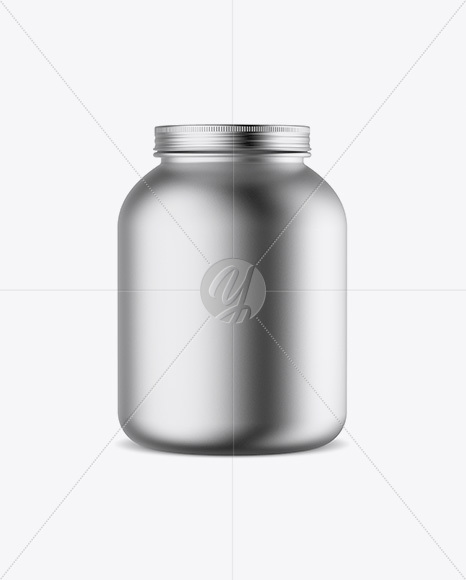 Metallic Protein Jar Mockup