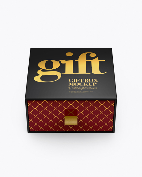 Glossy Gift Box Mockup (High-Angle Shot) - 2+Free+Gift+Box+Mockups+Zippypixels+Box+Mockup+Packaging+Mockup+Free+Packaging+Mockup