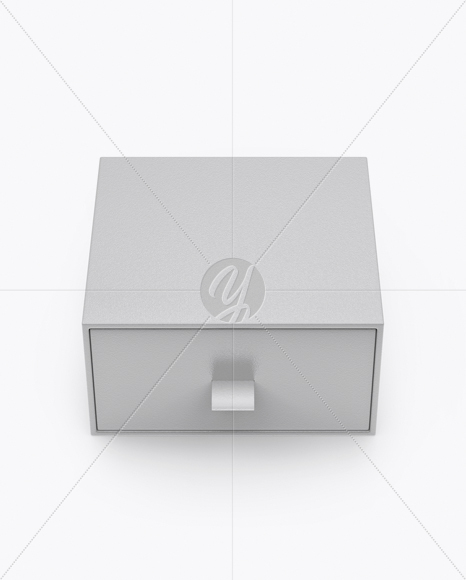 Textured Gift Box Mockup (High-Angle Shot)