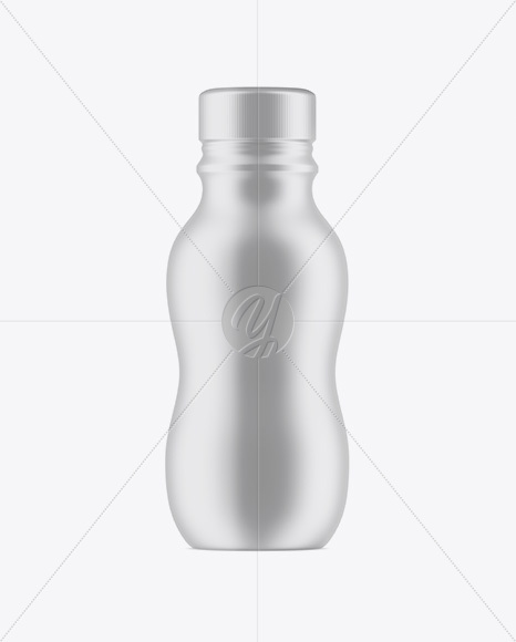 Plastic Bottle In Matte Shrink Sleeve Mockup