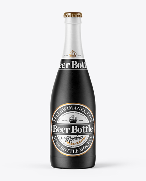 500ml Ceramic Beer Bottle Mockup - 500ml bottle mockup