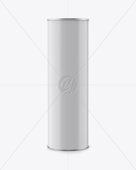 Matte Paper Tube Mockup - Front View